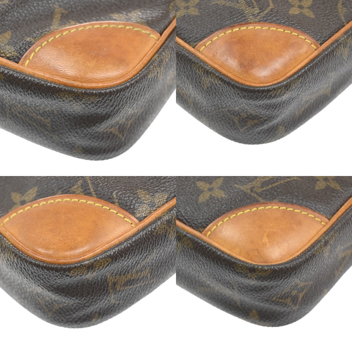 LOUIS VUITTON Danube Shoulder Bag Monogram Leather Brown France M45266 65KC819