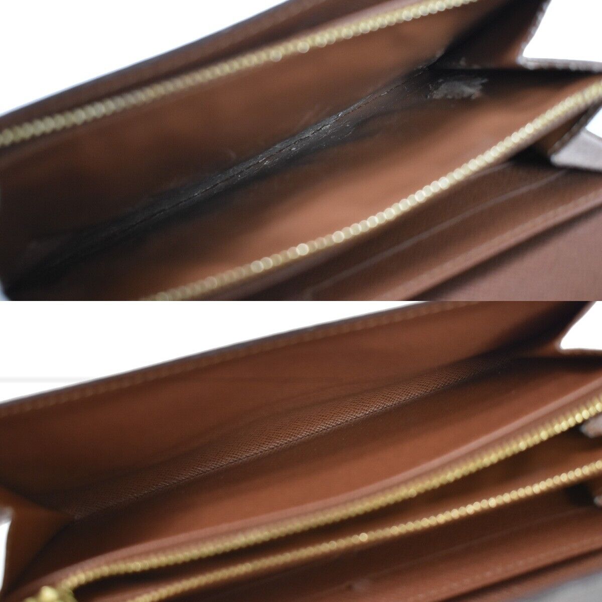 LOUIS VUITTON 2 Set Bifold Trifold Long Wallet Monogram Mat Leather BN 66YD247