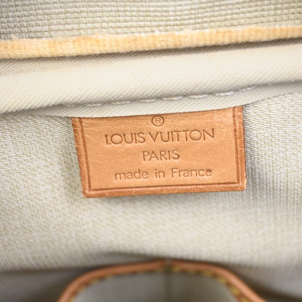 LOUIS VUITTON LV Logo Deauville Hand Bag Monogram Leather Brown M47270 35YJ033
