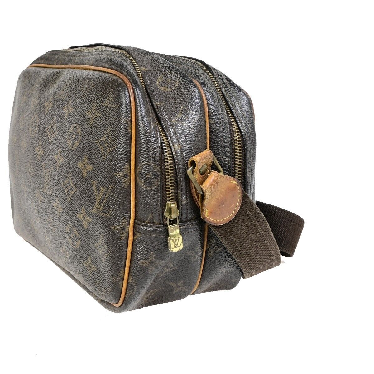 LOUIS VUITTON Reporter PM Crossbody Shoulder Bag Monogram Leather M45254 62FA874
