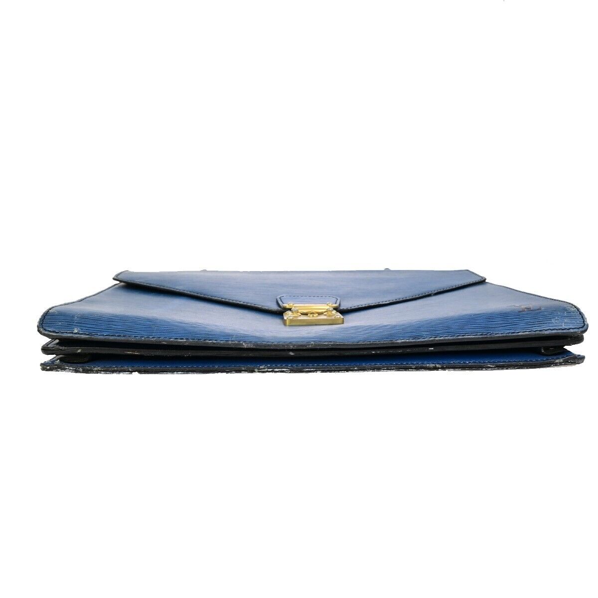 LOUIS VUITTON Serviette Conseiller Hand Bag Epi Leather Blue M54425 05FB317