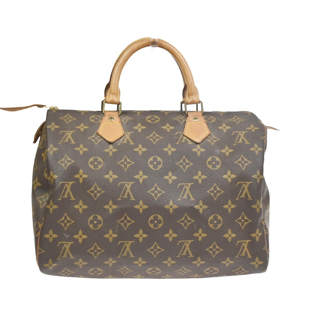 LOUIS VUITTON Speedy 30 Travel Hand Bag Monogram Leather Brown M41526  14SA082