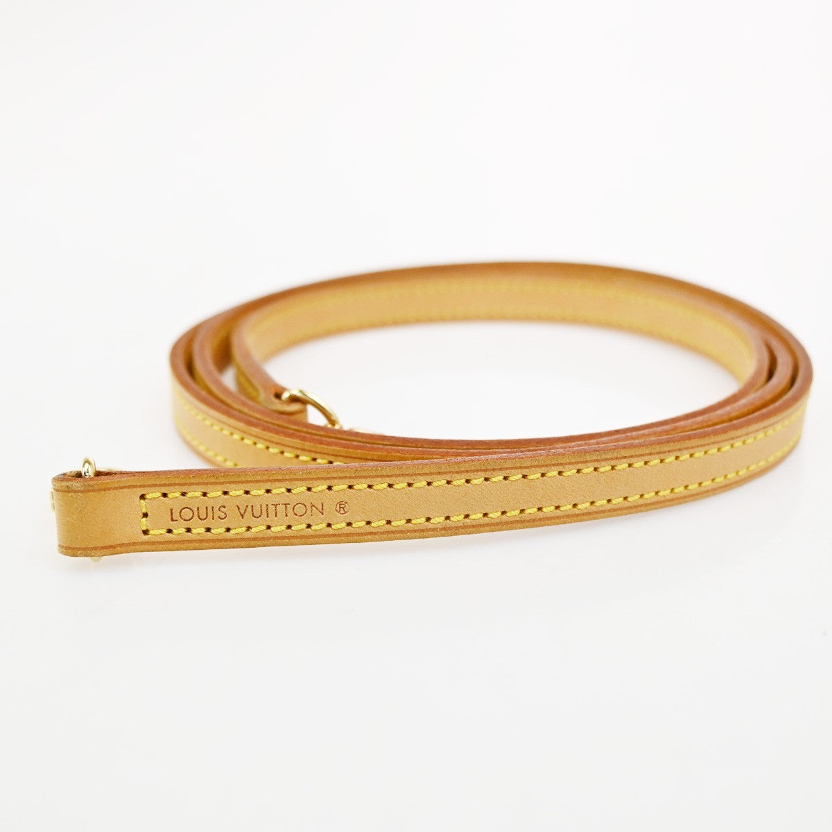 LOUIS VUITTON Logo Shoulder Bag Strap Adjustable Leather BN GHW J00142 61CA896