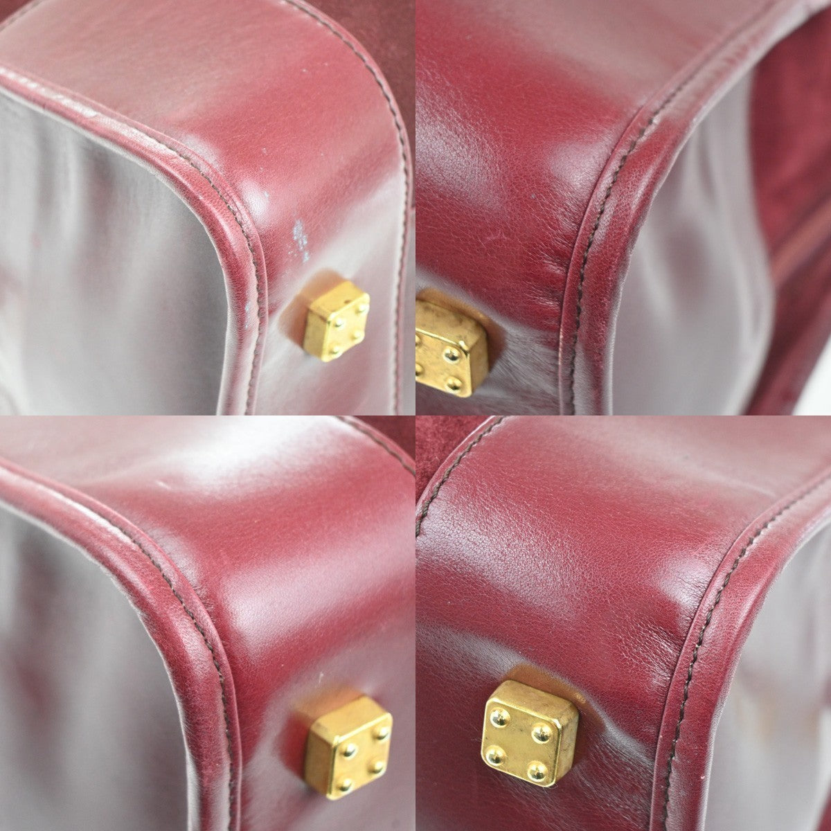 LOEWE Logo Amazona Anagram Shoulder Hand Bag Suede Leather Red GHW Spain 75MA403