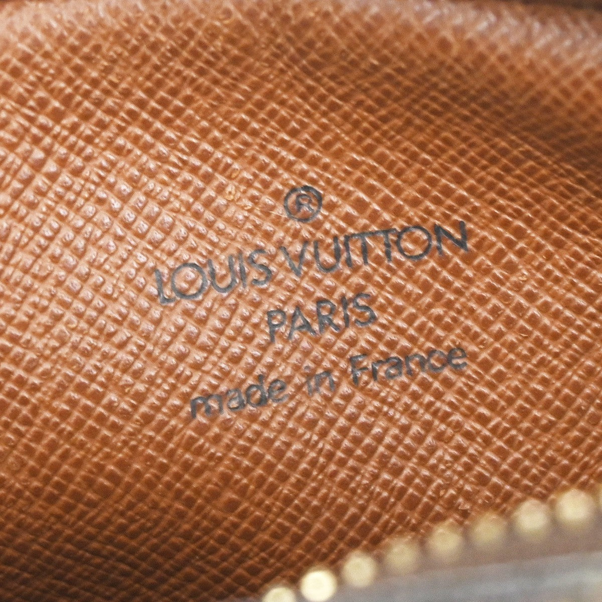 LOUIS VUITTON Danube Shoulder Bag Monogram Leather Brown France M45266 30CA204