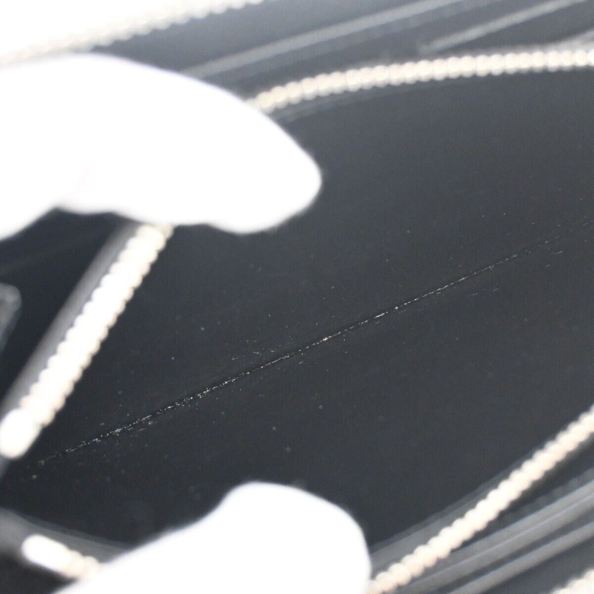 LOUIS VUITTON LV Logo Long Zippy Wallet Purse Epi Leather Black France 70GA629