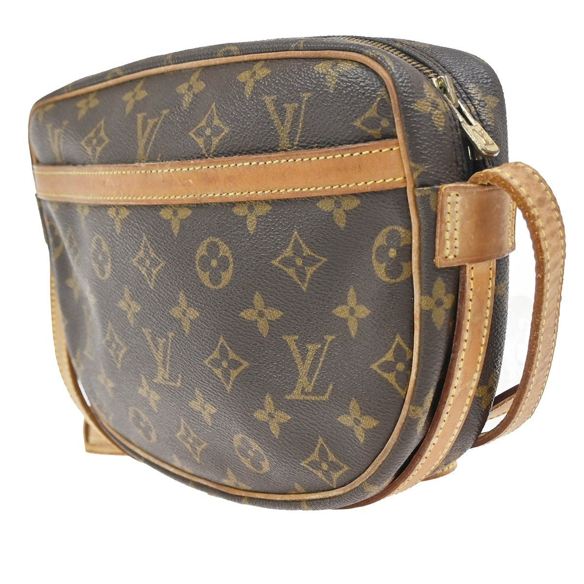 LOUIS VUITTON Jeune Fille MM Shoulder Bag Monogram Leather Brown M51226 39KC732