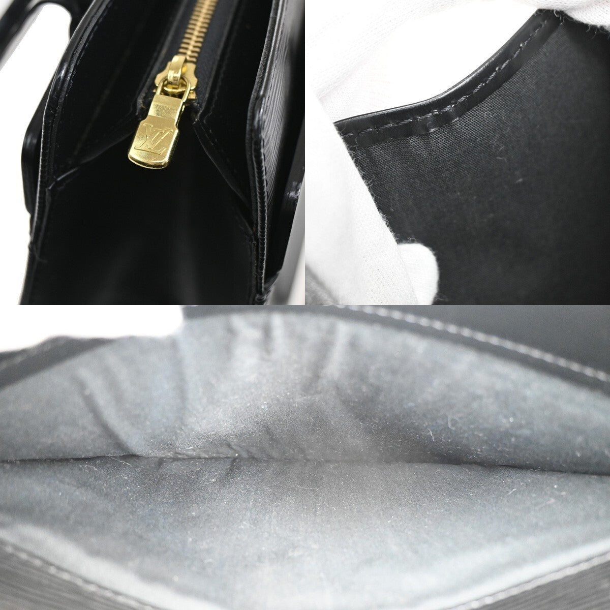 LOUIS VUITTON LV Croisette PM Shoulder Bag Epi Leather Black M52492 70RL097