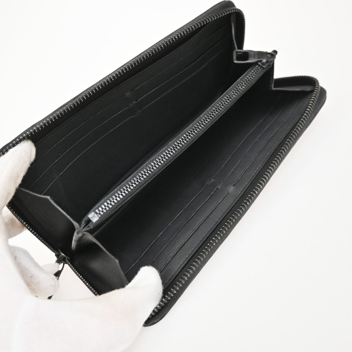 LOUIS VUITTON Zippy Wallet Long Wallet Monogram Empreinte Black M69047 83EG380