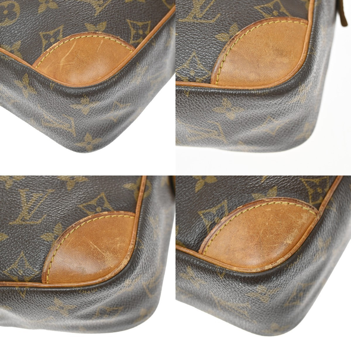 LOUIS VUITTON Compiegne 28 Clutch Hand Bag Monogram Leather Brown M51845 60KD201