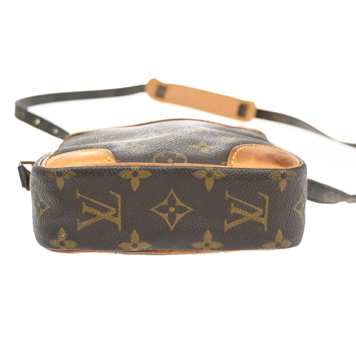 LOUIS VUITTON Danube Shoulder Bag Monogram Leather Brown France M45266 33SA093