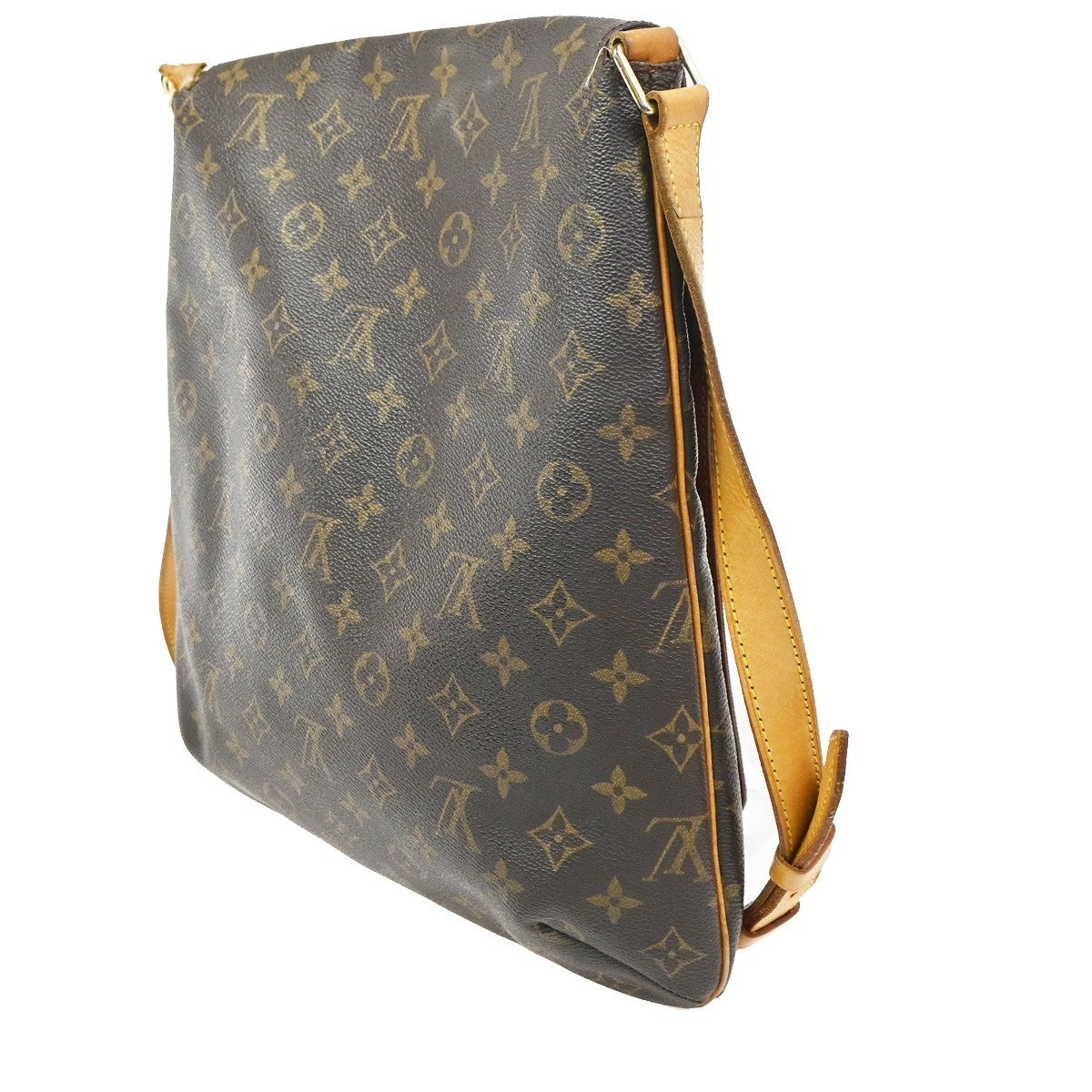 LOUIS VUITTON Musette Shoulder Bag Monogram Leather Brown France M51256 70KC930