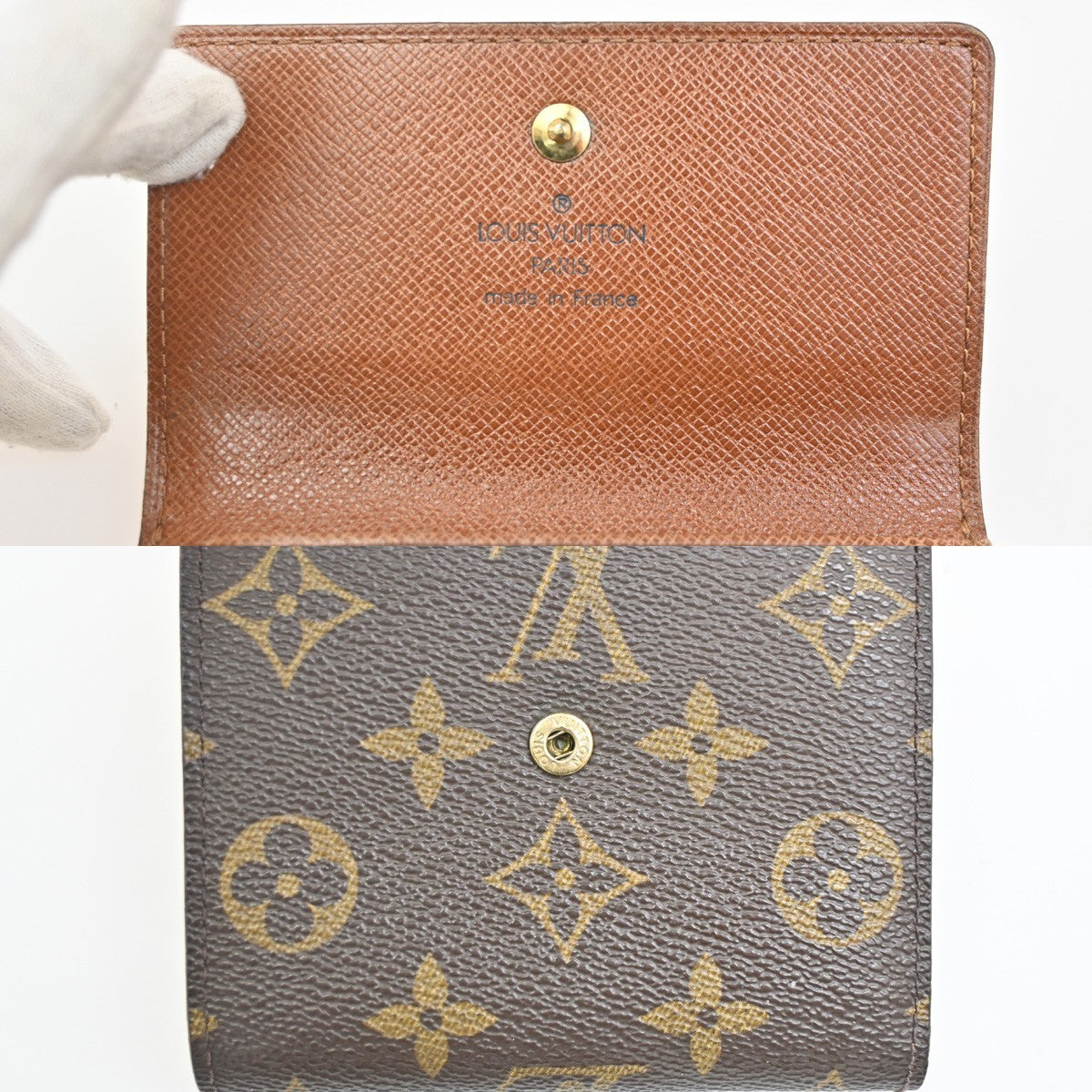 LOUIS VUITTON Porte Monnaie Billet Carte Credit Wallet Monogram M61652 66KC308