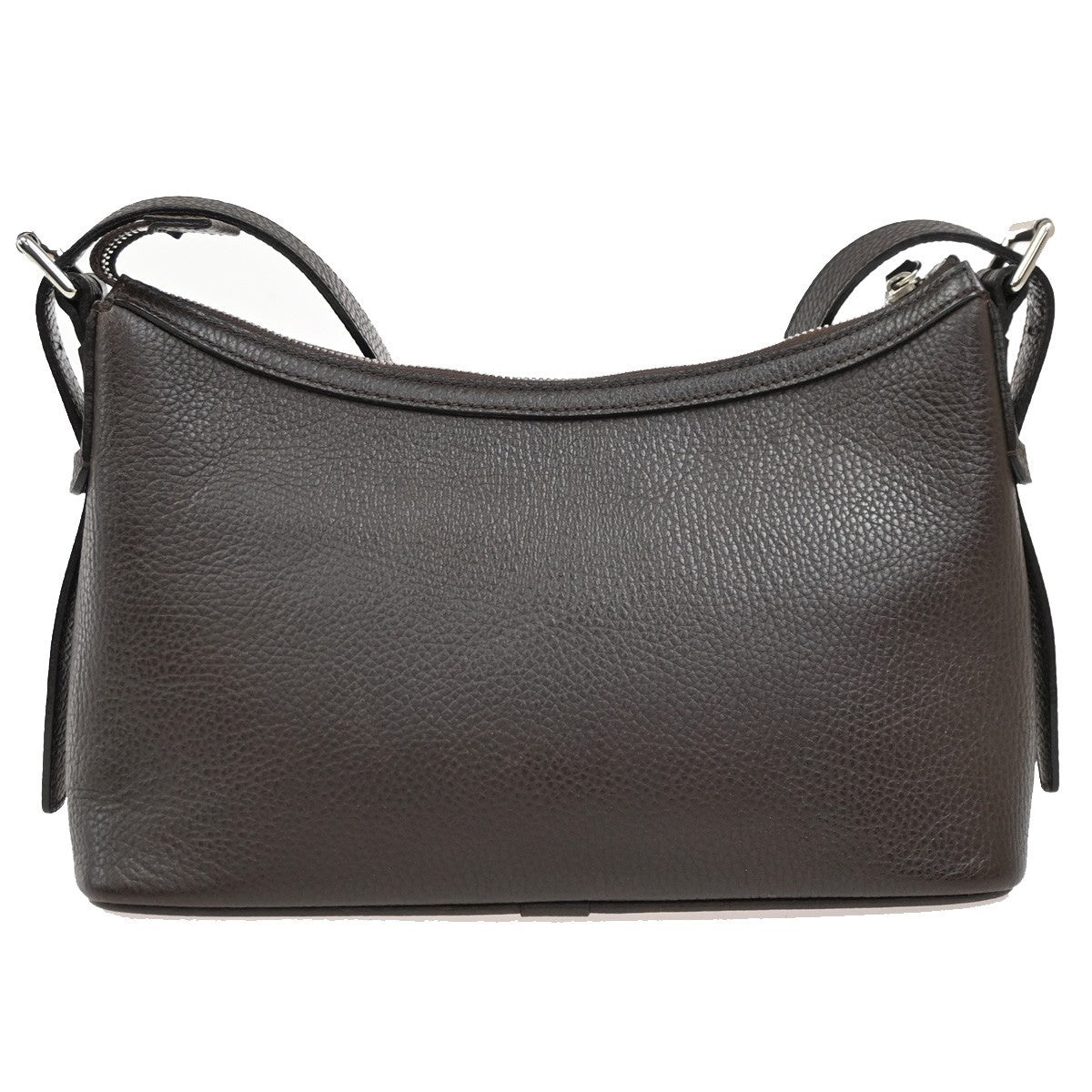 BURBERRY  Shoulder Bag Grained Calfskin House Check Brown SHW 09DA145
