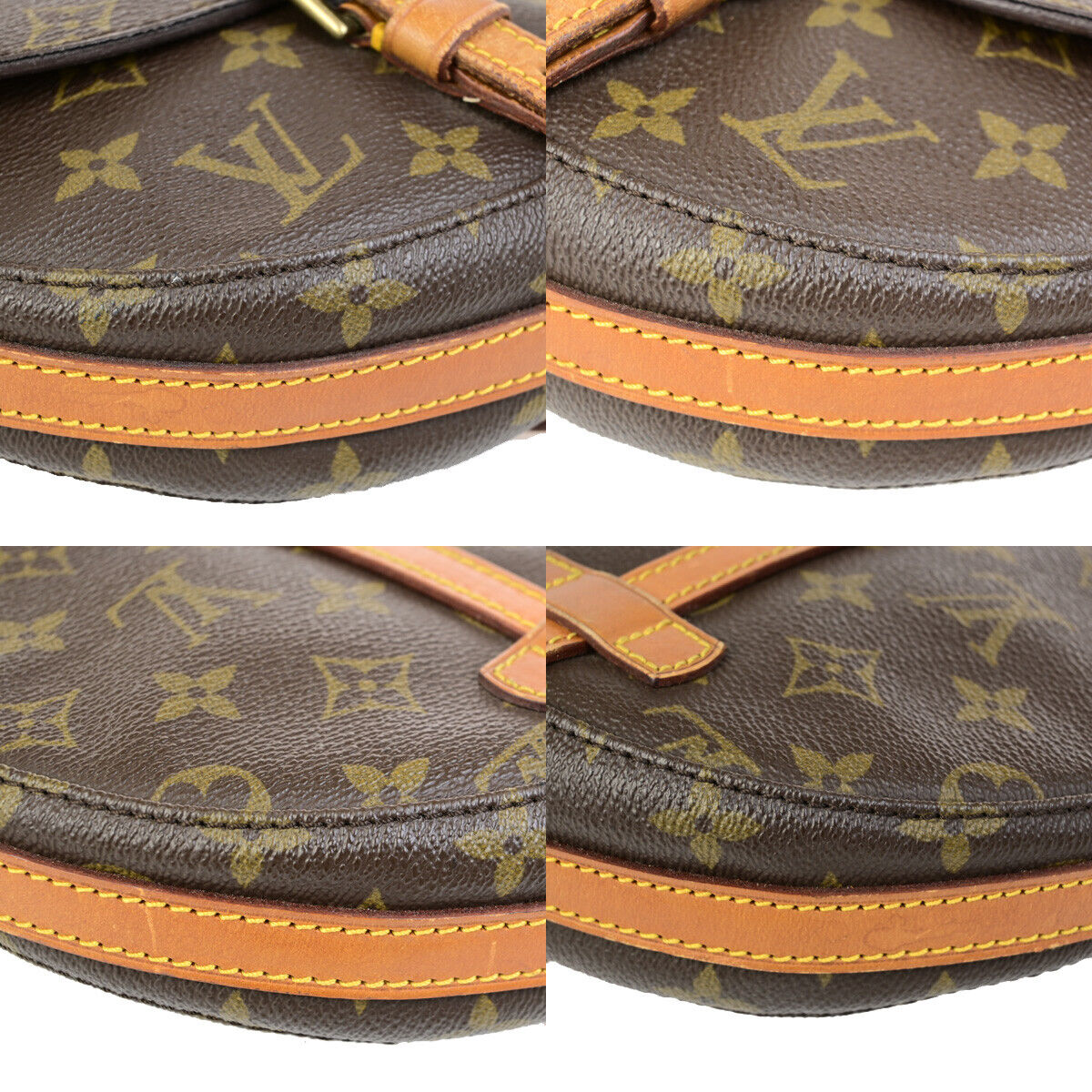 LOUIS VUITTON Chantilly PM Shoulder Bag Monogram Leather Brown M51234 31YG541