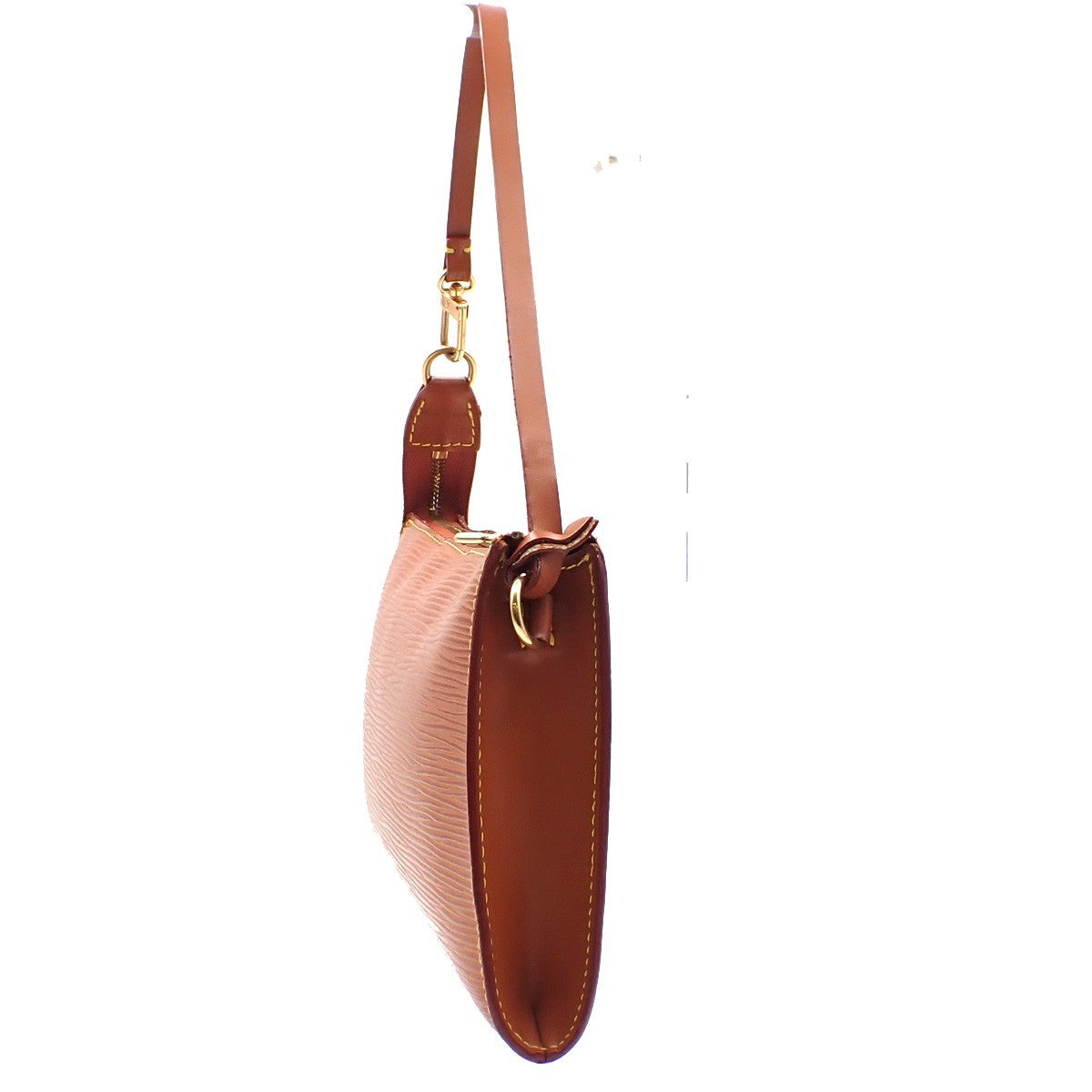 LOUIS VUITTON LV Pochette Accessoires Hand Bag Epi Leather Brown M52943 34RL832