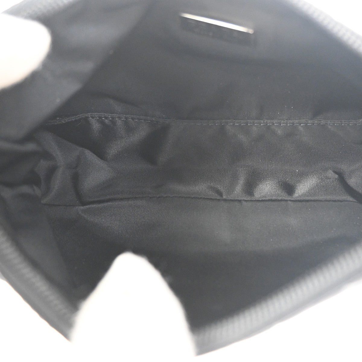 PRADA Re-Edition 2000 Triangle Logo Mini Shoulder Bag Nylon Black Italy 30RL894