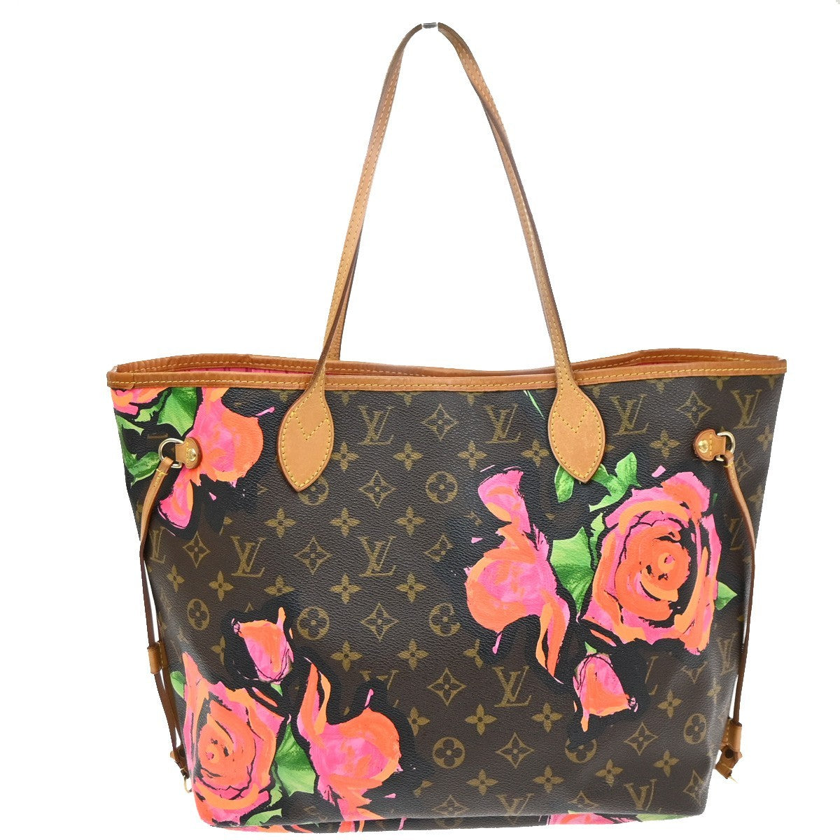 LOUIS VUITTON Neverfull MM Shoulder Bag Monogram Rose Leather BN M48613 678RP175
