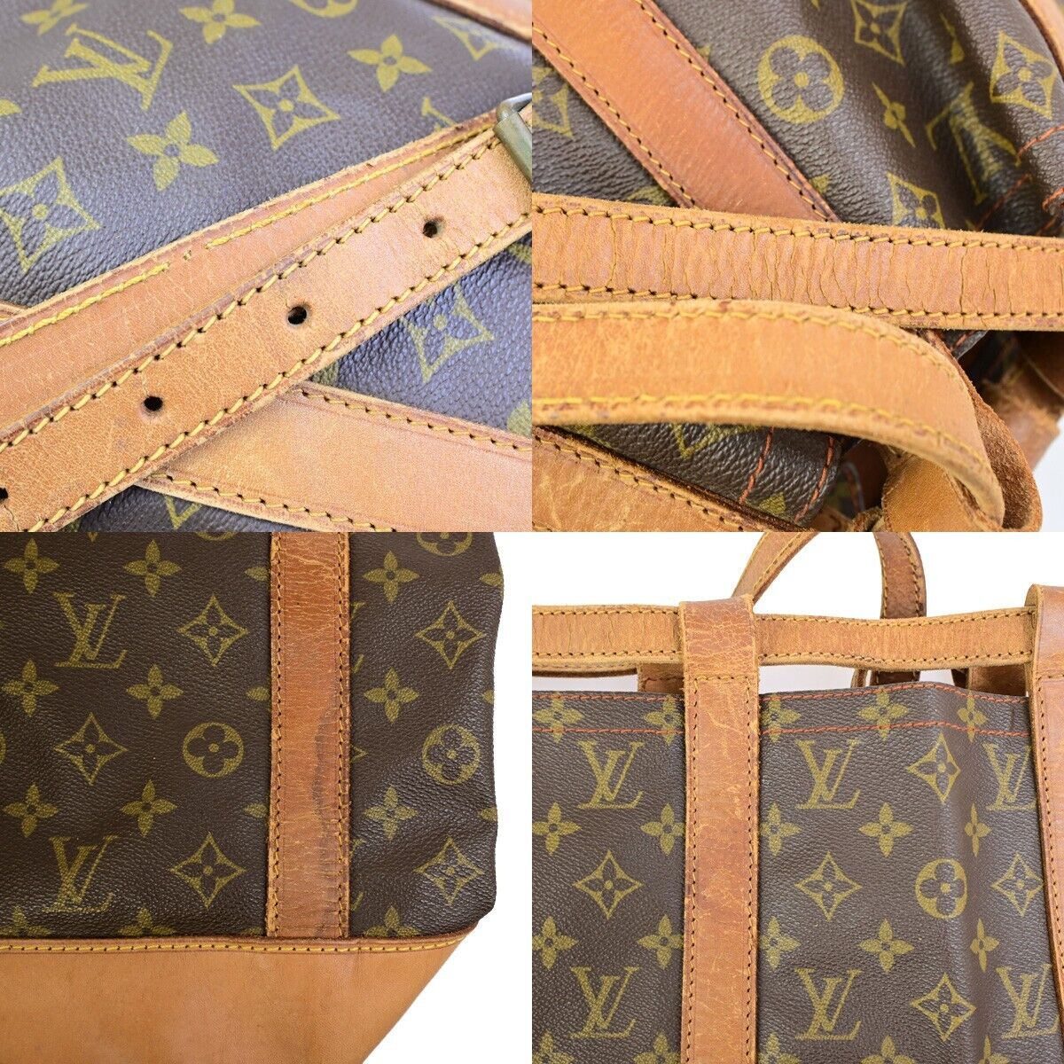 LOUIS VUITTON LV Randonnee GM Shoulder Bag Monogram Leather Brown M42244 37SJ509