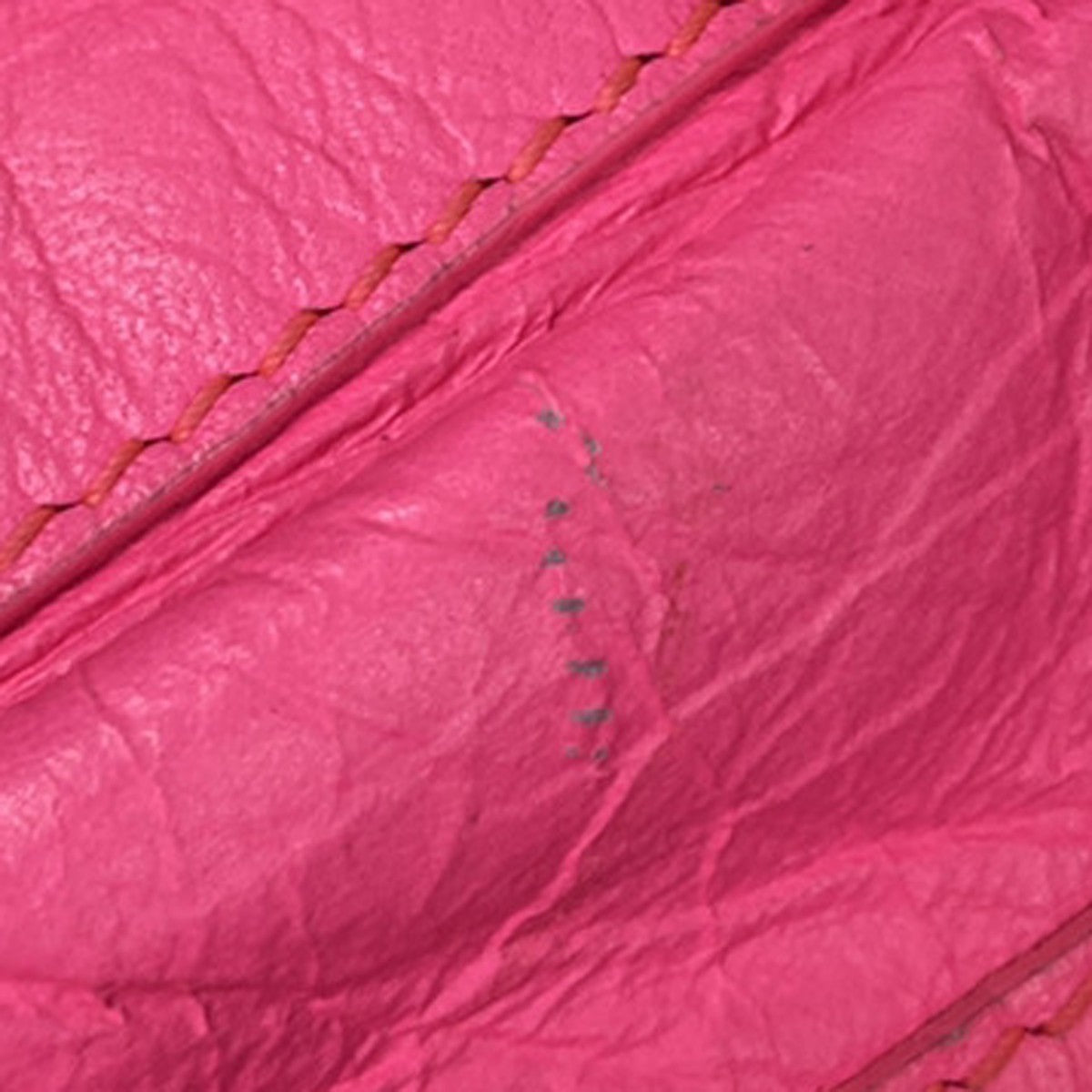 BALENCIAGA City 2Way Shoulder Hand Bag Leather Neon Pink SHW 689RP122