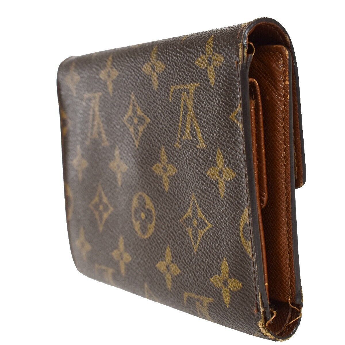 LOUIS VUITTON Porte Tresor Etui Papier Trifold Wallet Monogram BN M61202 02AD223