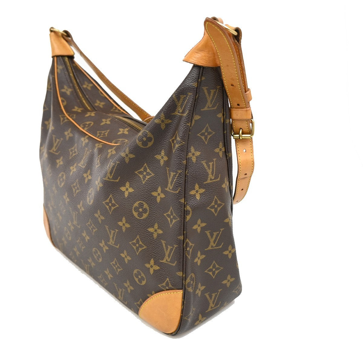 LOUIS VUITTON Boulogne 35 Shoulder Bag Monogram Leather Brown M51260 76KB633