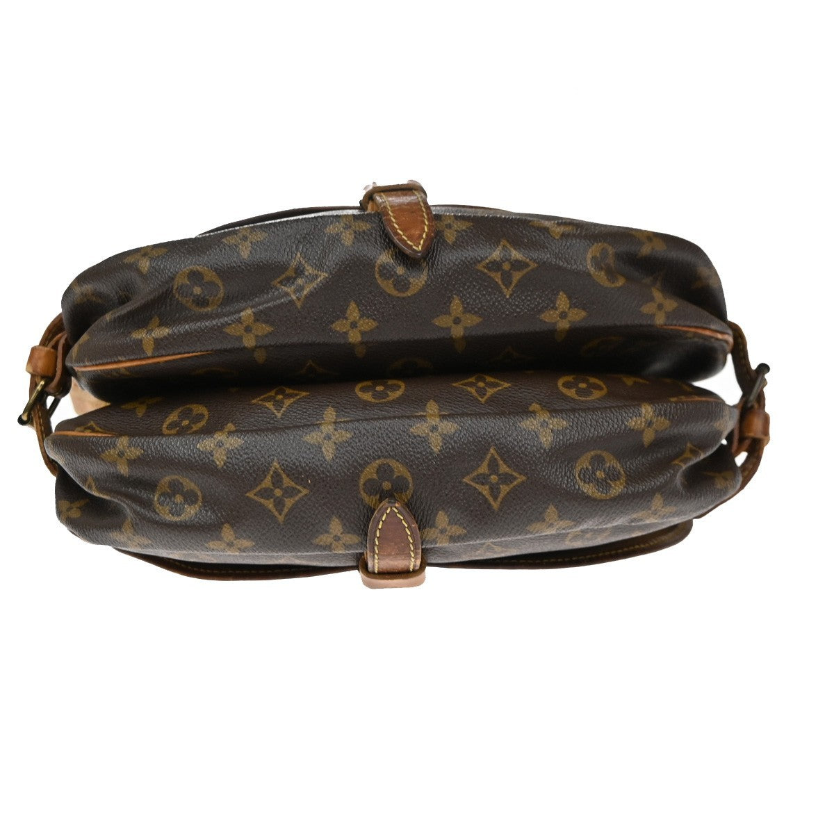 LOUIS VUITTON Logo Saumur 30 Shoulder Bag Monogram Leather BN M42256 61CA940