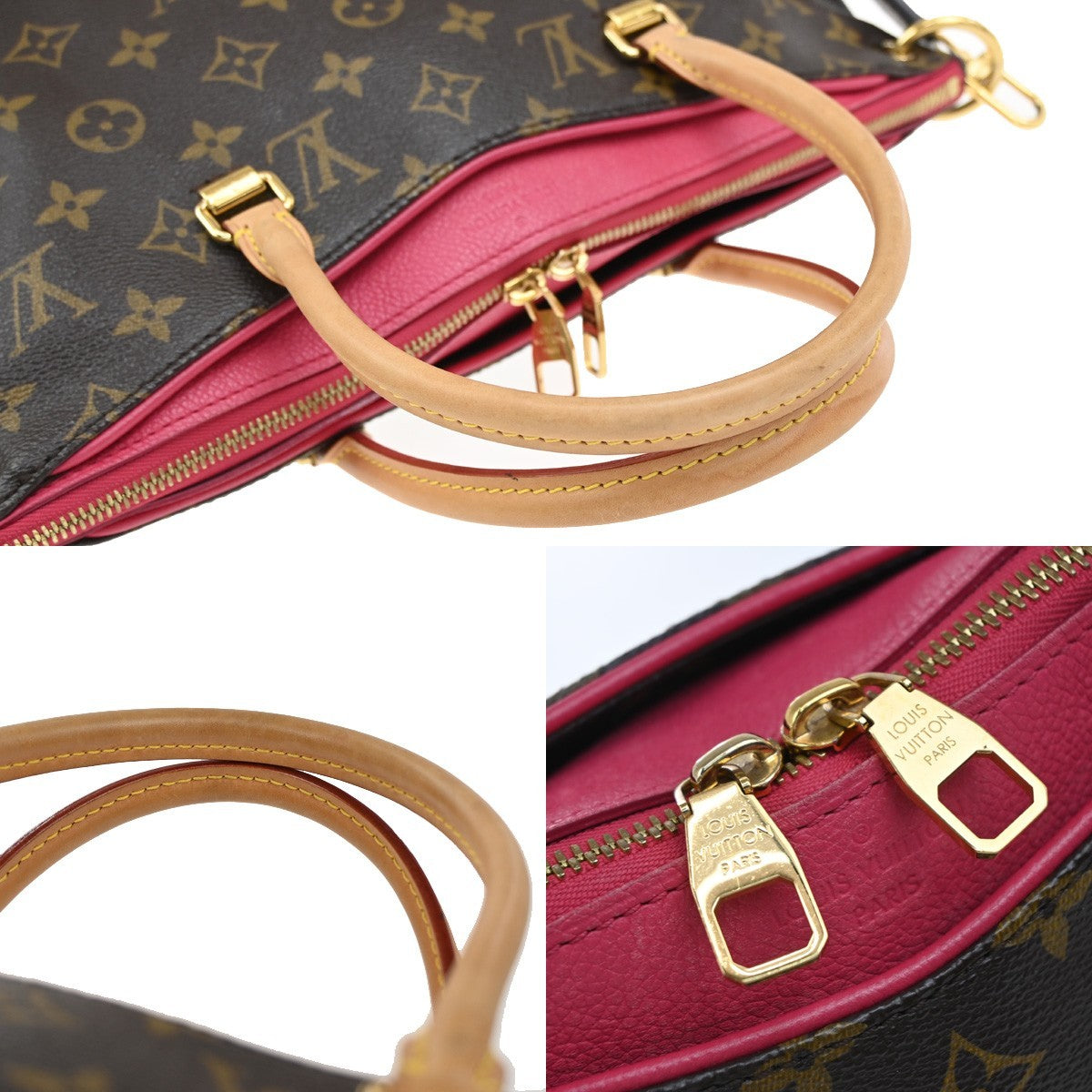 LOUIS VUITTON Pallas 2Way Shoulder Hand Bag Monogram Leather PK M41147 689RF677