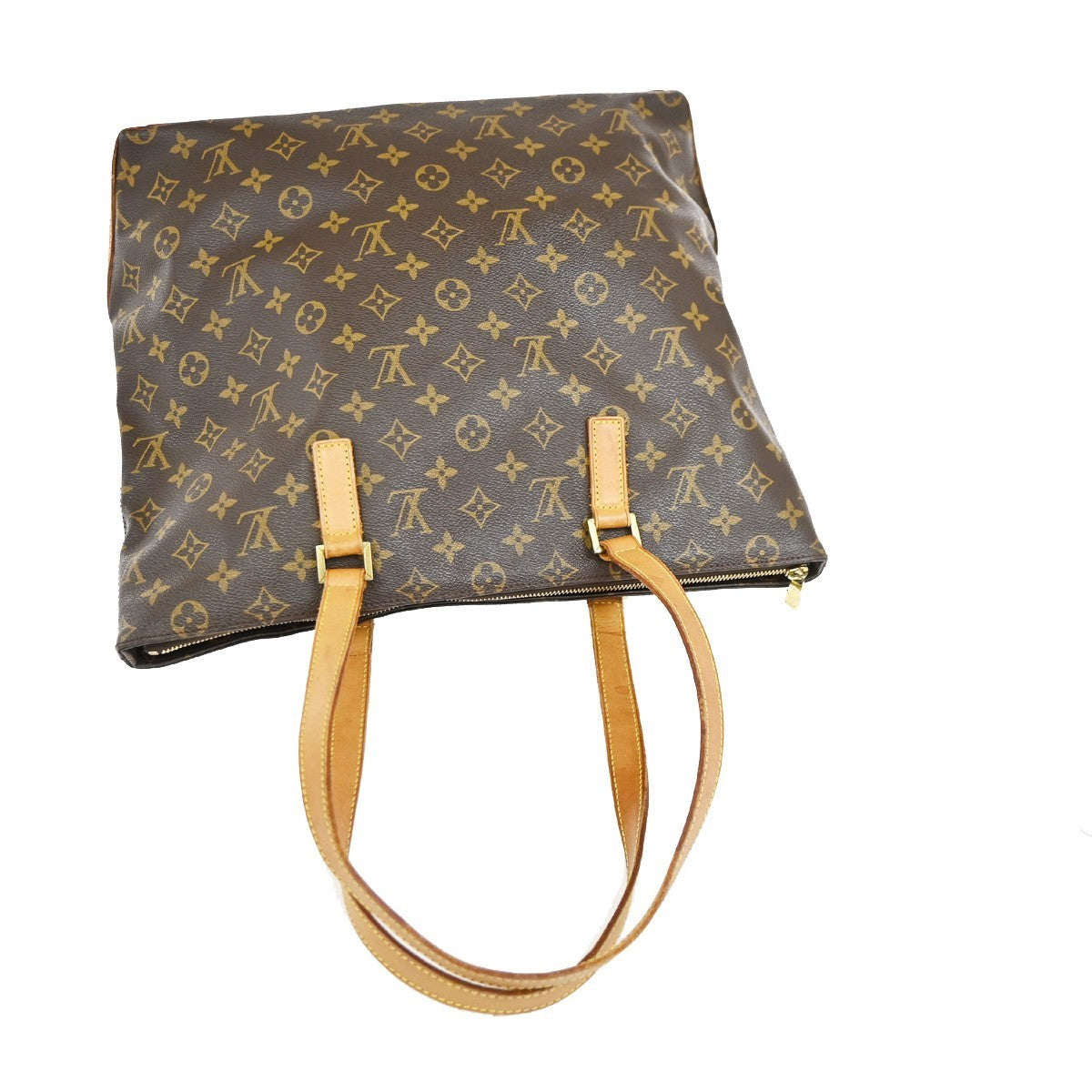 LOUIS VUITTON Cabas Mezzo Shoulder Bag Monogram Leather Brown M51151 77TA680
