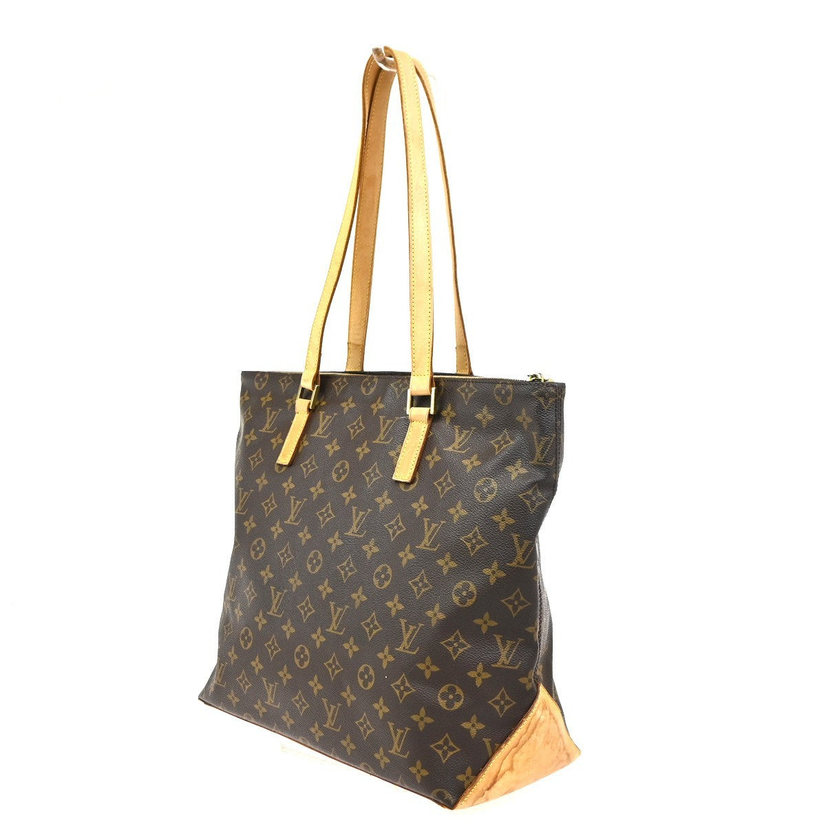 LOUIS VUITTON Cabas Mezzo Shoulder Bag Monogram Leather Brown M51151 13SA084