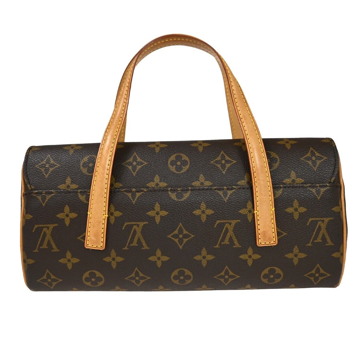 LOUIS VUITTON Sonatine Hand Bag Monogram Leather Brown France M51902 92GA890