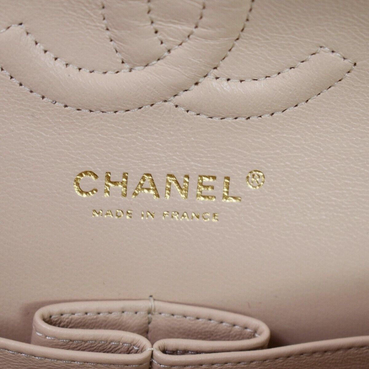 CHANEL CC Matelasse 25 Double Flap Chain Shoulder Bag Caviar Leather 6078LC372