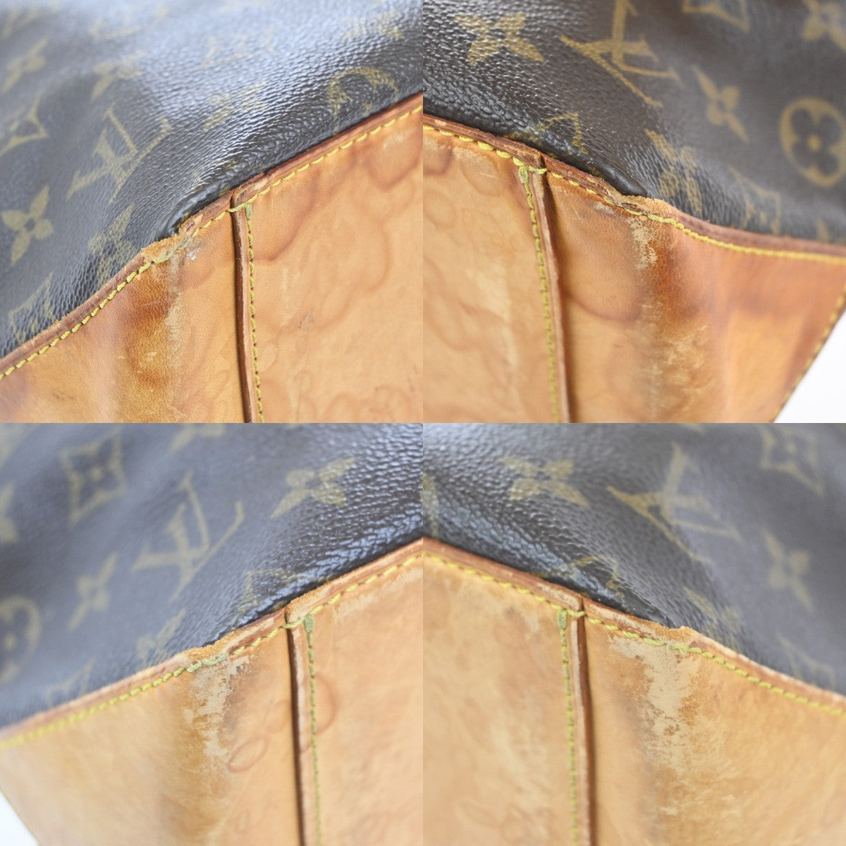 LOUIS VUITTON Cabas Piano Shoulder Bag Monogram Leather Brown M51148 34MA270