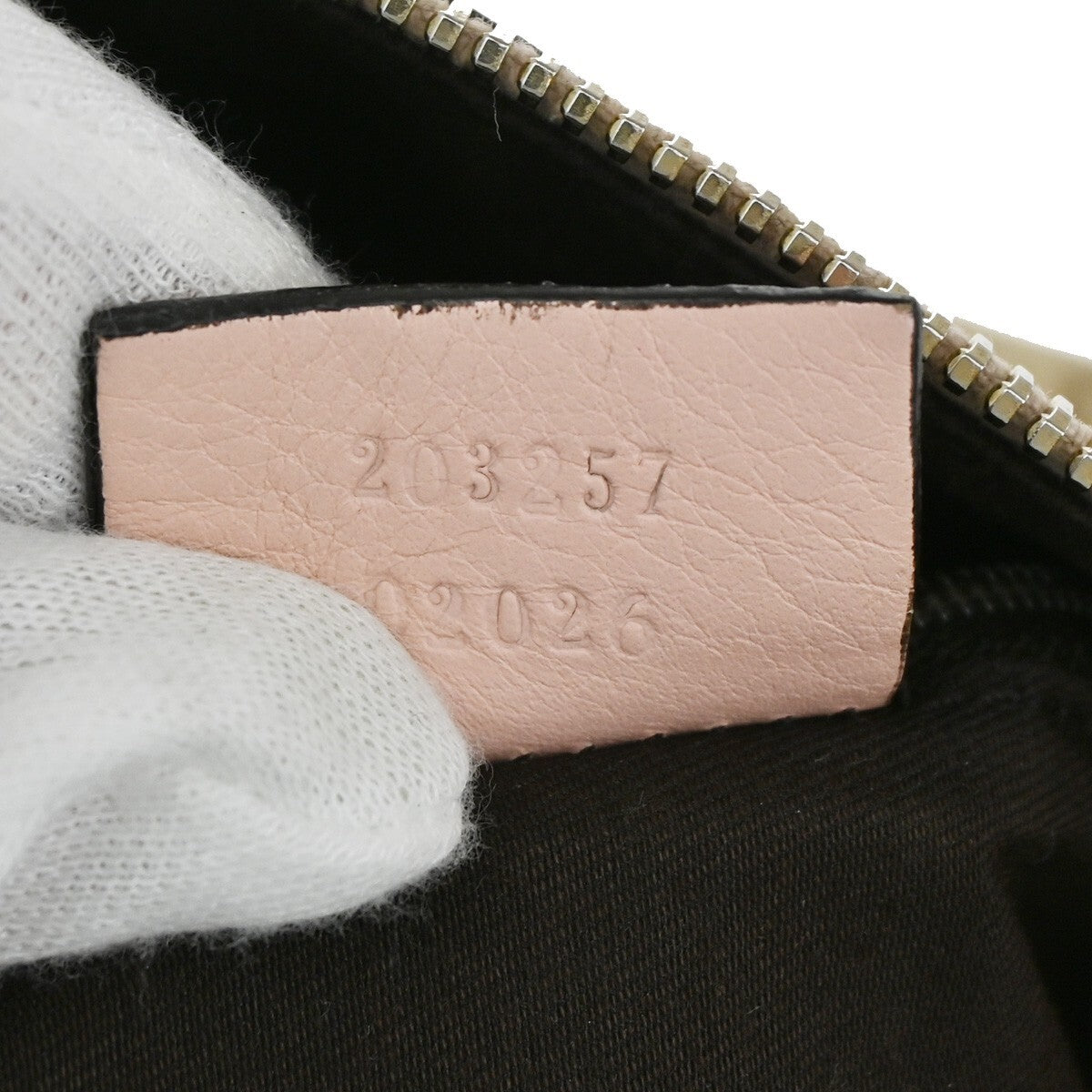 GUCCI Logo Abbey GG Pattern Shoulder Bag Canvas Leather Brown Pink GHW 86FB607