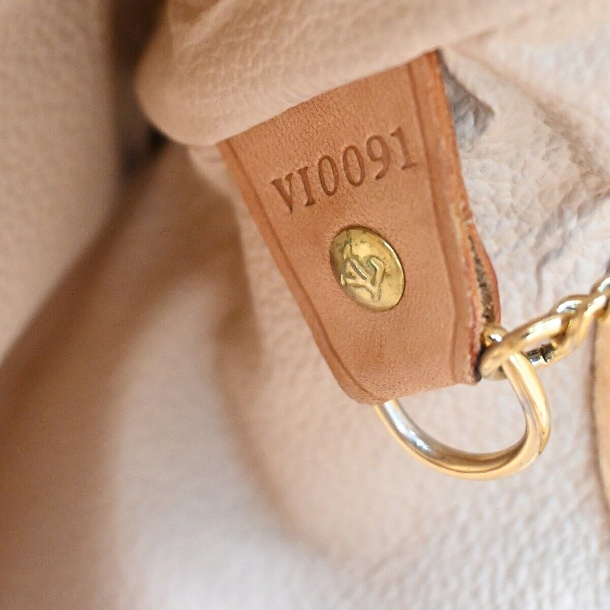 LOUIS VUITTON BUCKET PM Shoulder Tote Bag Monogram Leather Brown M42238 98SH015