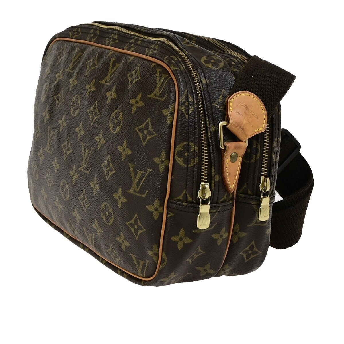 LOUIS VUITTON Reporter PM Crossbody Shoulder Bag Monogram Leather M45254 80ED037