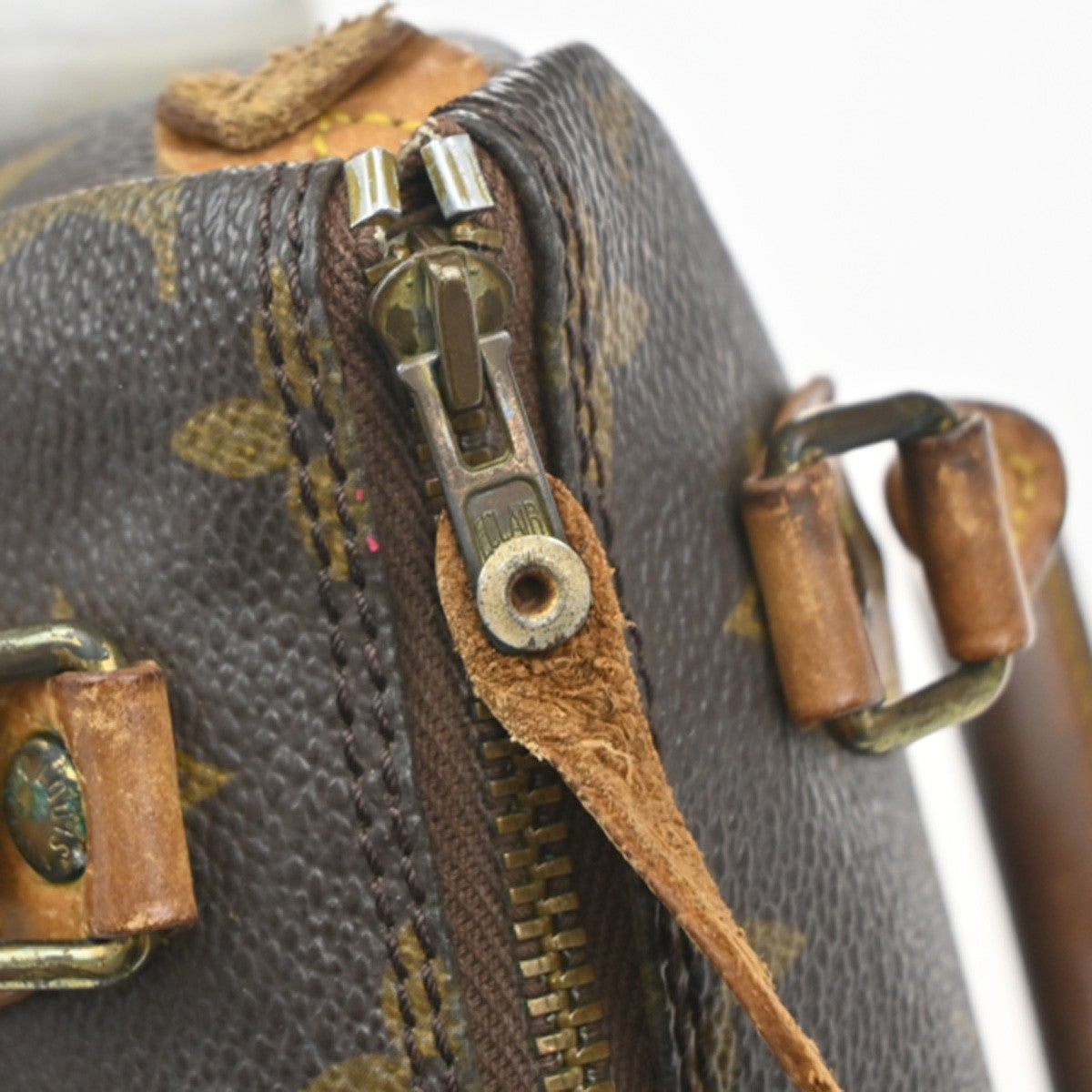 LOUIS VUITTON Mini Speedy Hand Bag Monogram Leather Brown M41534 82CA981