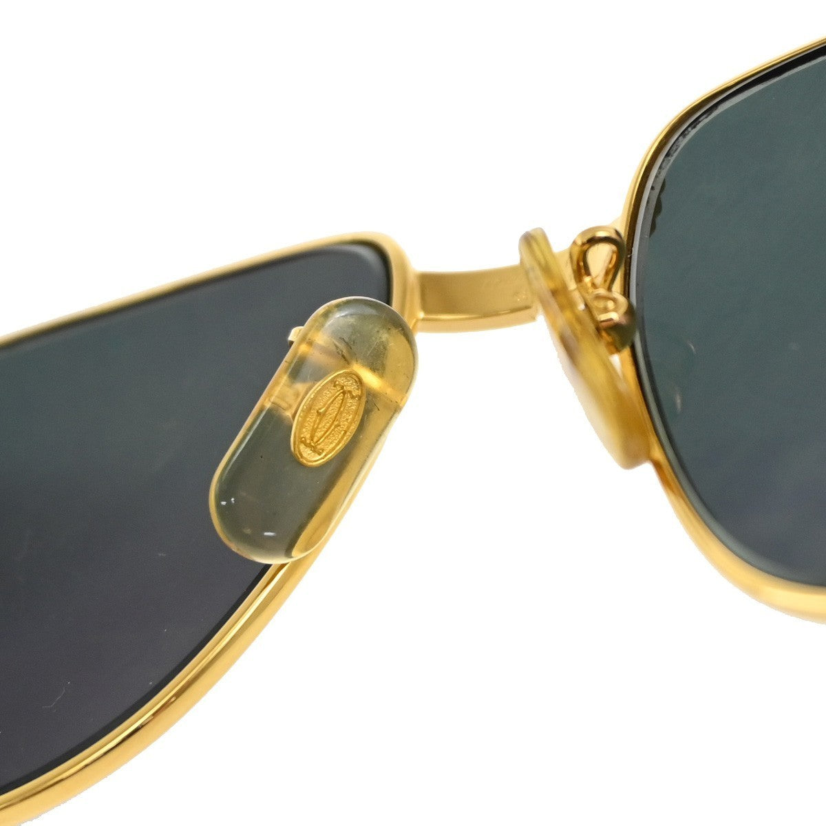 CARTIER Romance Louis Sunglasses Green Gold France 31RL567