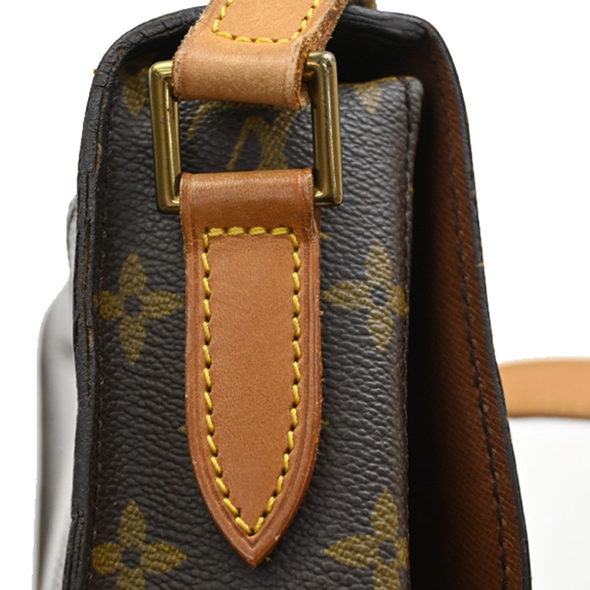 LOUIS VUITTON Saint Cloud GM Shoulder Bag Monogram Leather Brown M51242 32KB540