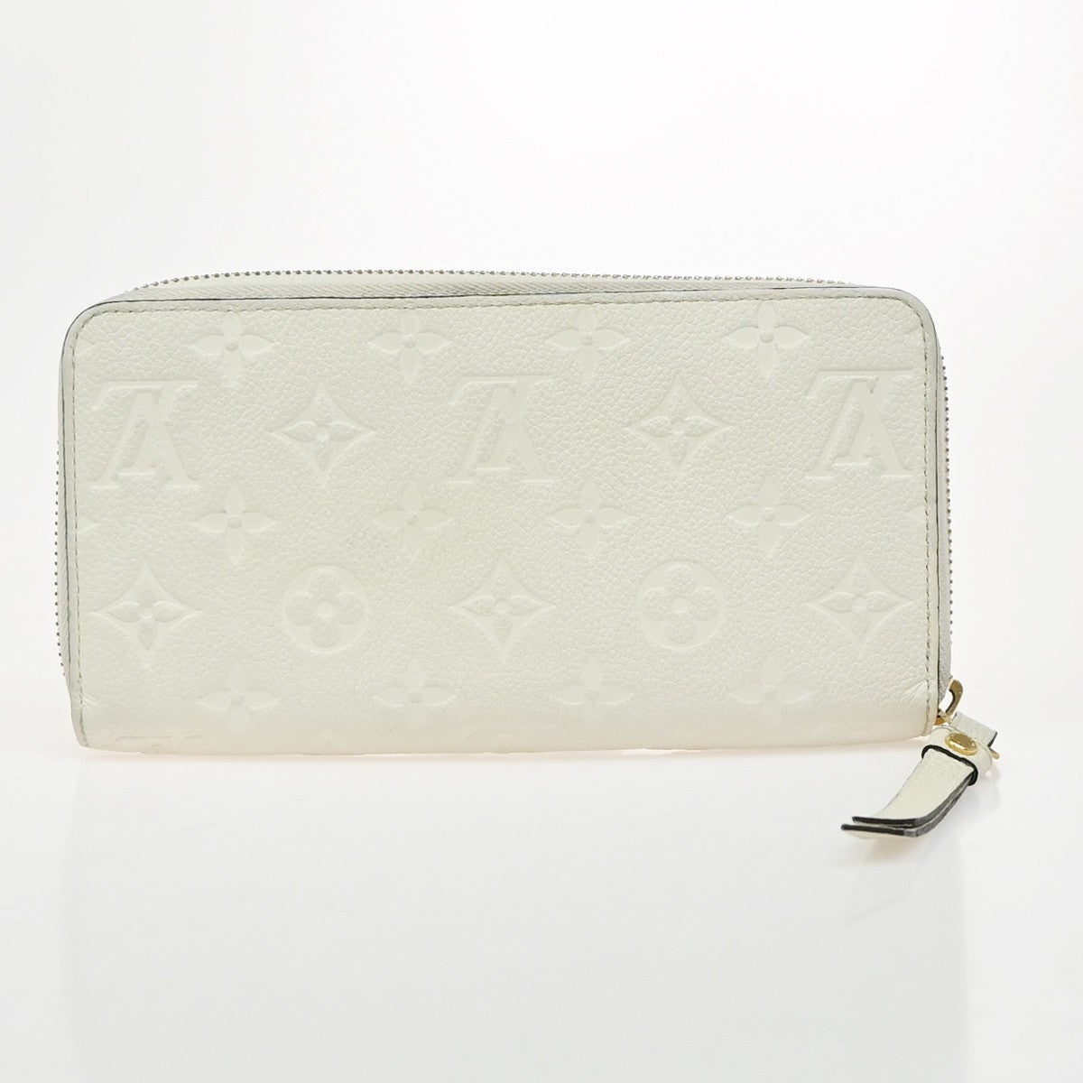 LOUIS VUITTON Zippy Wallet Long Wallet Monogram Empreinte White M93437 85EG387