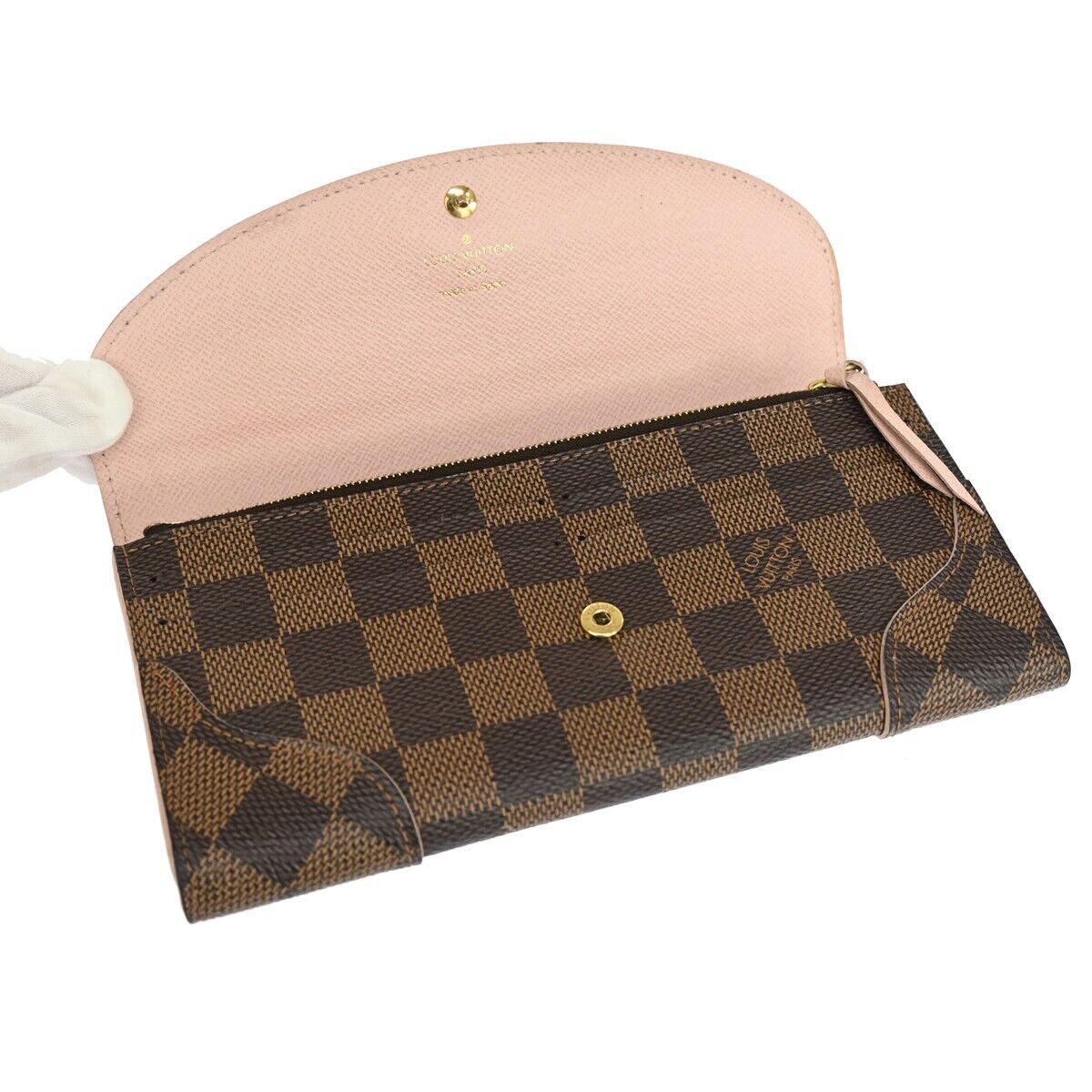 LOUIS VUITTON Portefeiulle caisa Long Bifold Wallet Damier Brown N61227 34FA152
