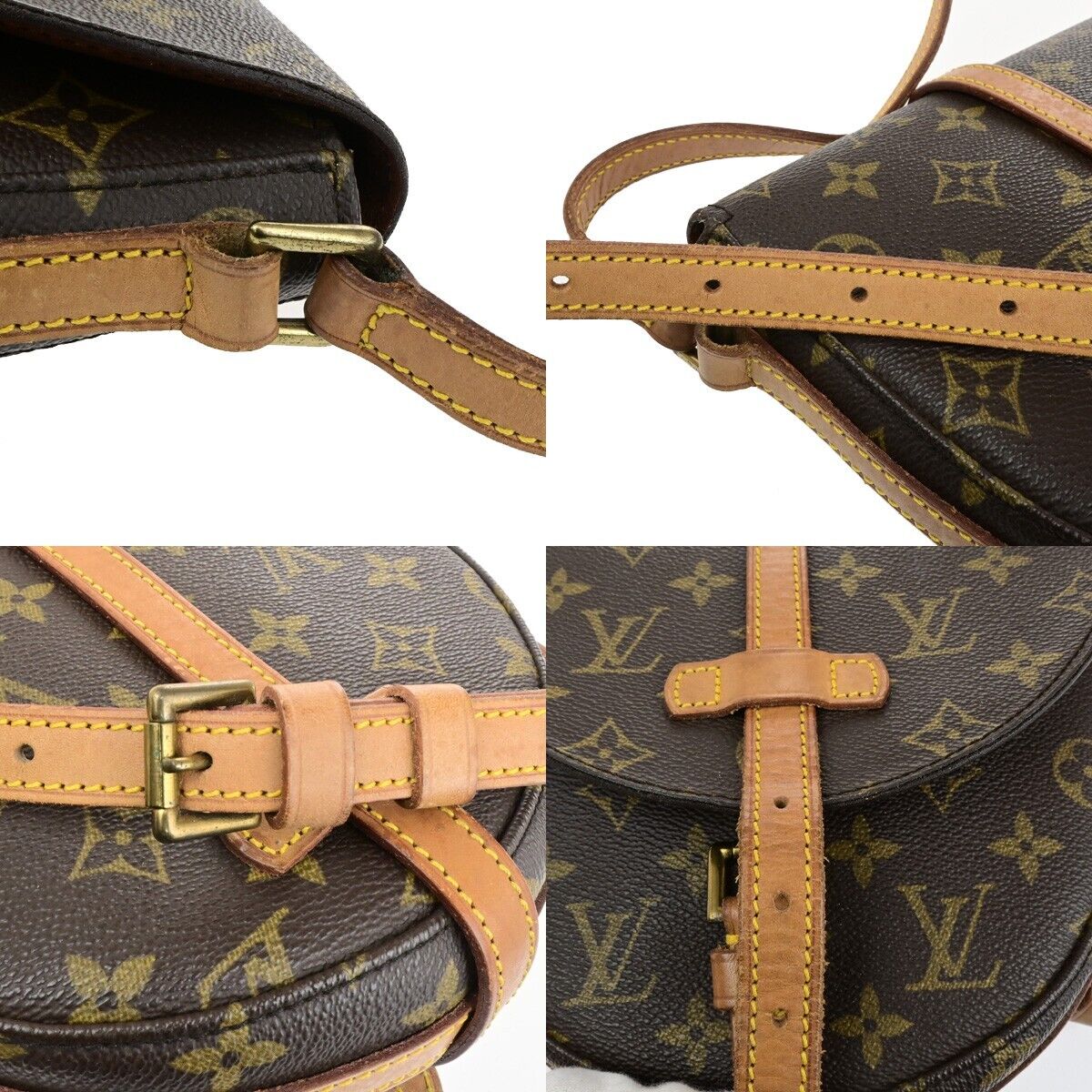 LOUIS VUITTON Chantilly PM Shoulder Bag Monogram Leather Brown M51234 37SJ580