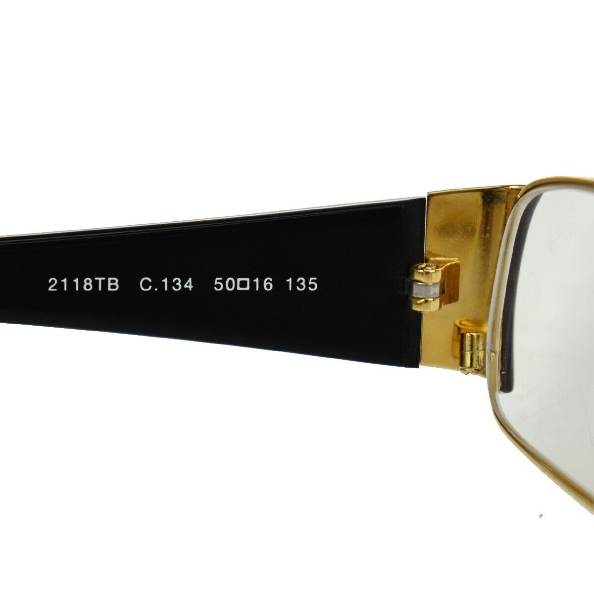 CHANEL CC Logo Rhinestone Glasses Eye Wear Plastic Black Gold Japan ACC 60GA716