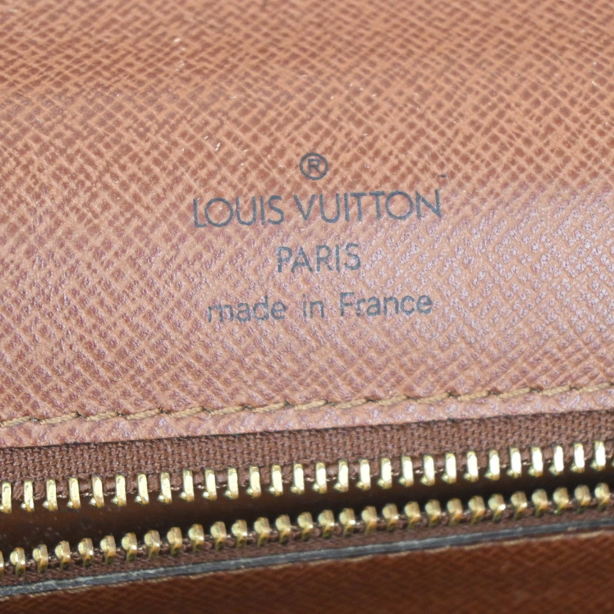 LOUIS VUITTON Monceau 28 Hand Bag Monogram Leather Brown France M51185 32TA229