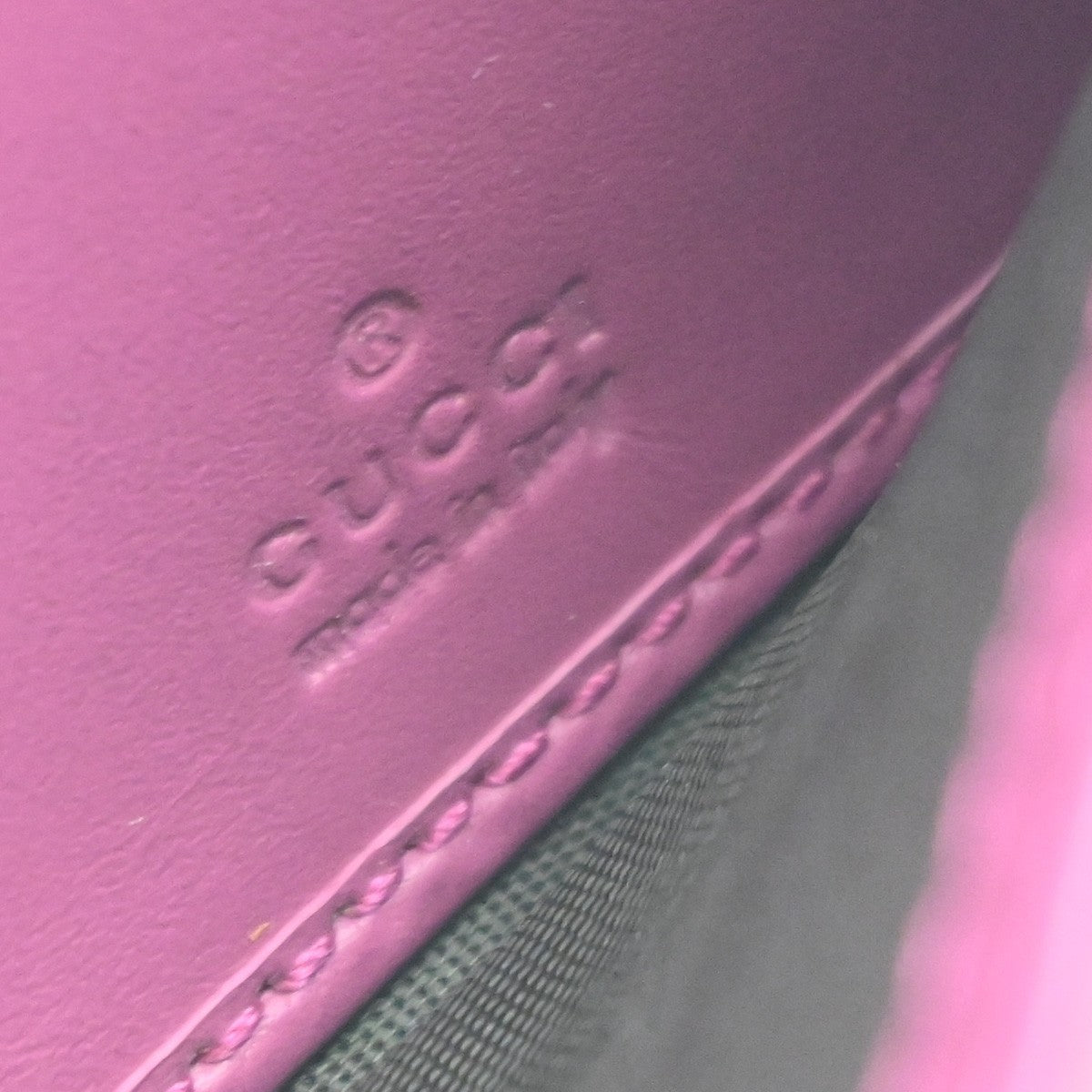GUCCI Logo Guccissima GG Pattern Long Bifold Wallet Leather Pink GHW 04KP280