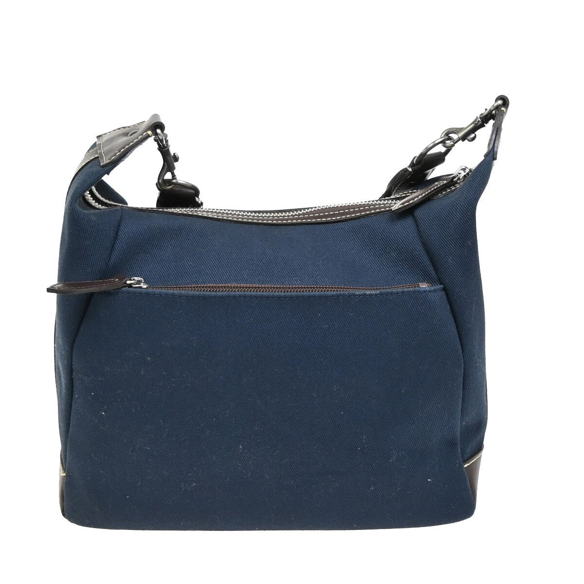 BURBERRY Logo Blue Label Crossbody Shoulder Bag Canvas Leather Blue 67FB690