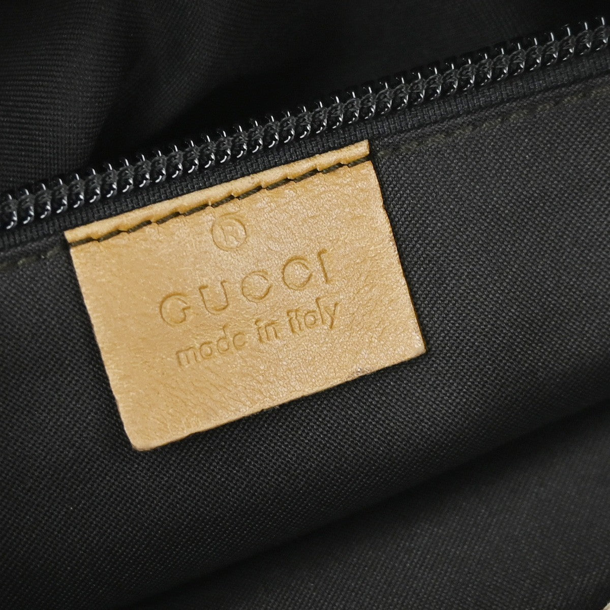 GUCCI Logo Sherry GG Pattern Shoulder Bag Canvas Leather Beige SHW Italy 02YJ173