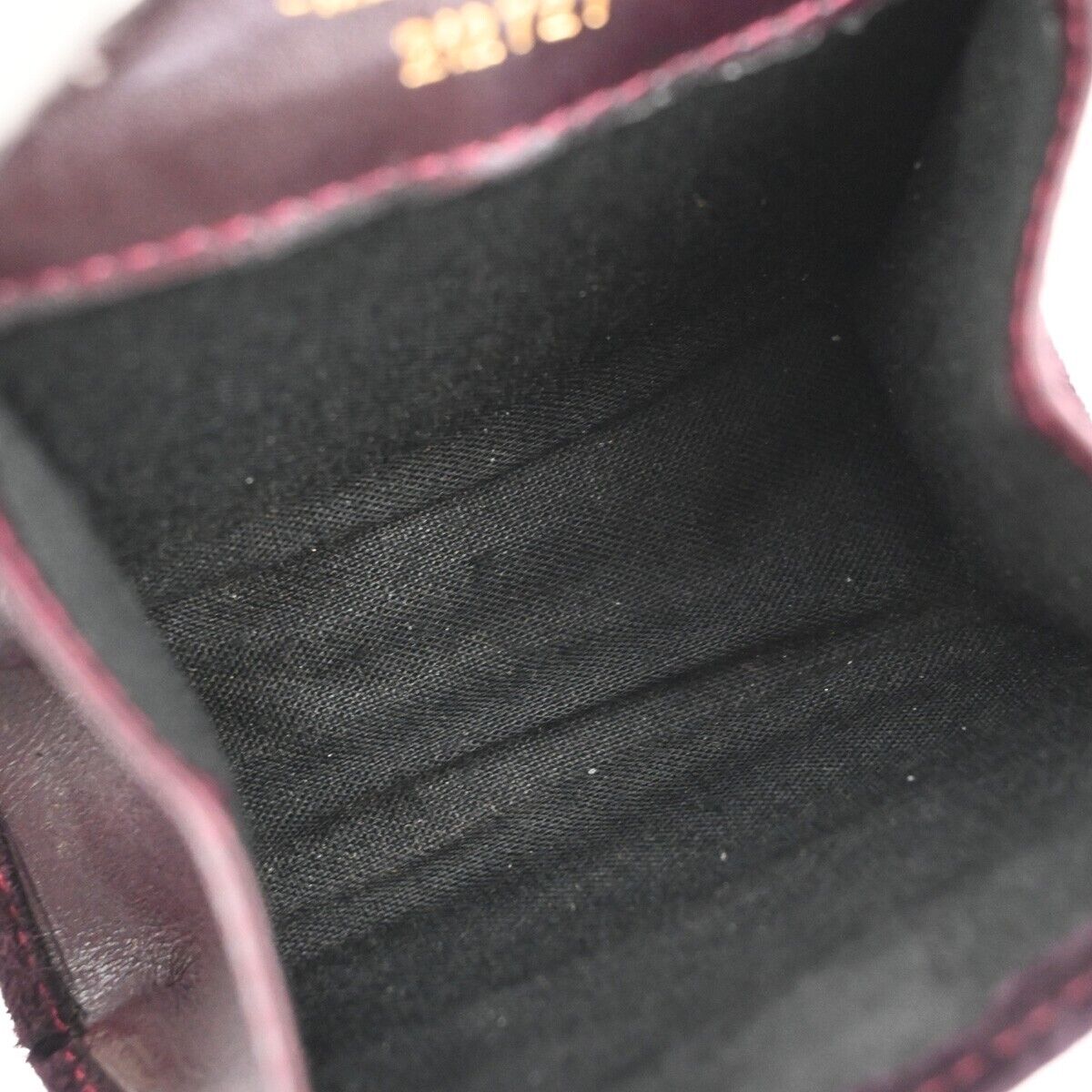 SALVATORE FERRAGAMO Gancini Mini Chain Shoulder Bag Suede Leather Purple 80EA650
