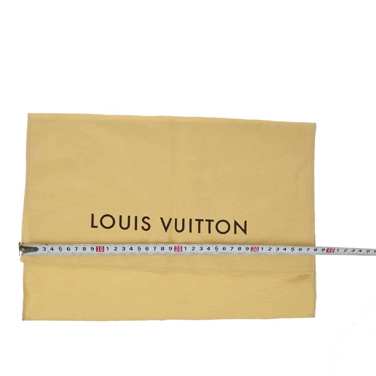 LOUIS VUITTON Logo 10 Set Dust Bag Drawstring Canvas Cotton Beige Brown 09KP246