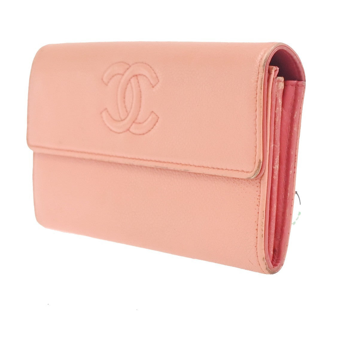 CHANEL CC Timeless Long Wallet Grained Calfskin Leather Orange GHW Italy 66KC754